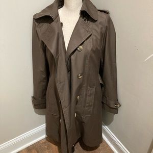 Darkish greenish Medium London Fog Trench Jacket/Coat #Vintage #GreatMaterial